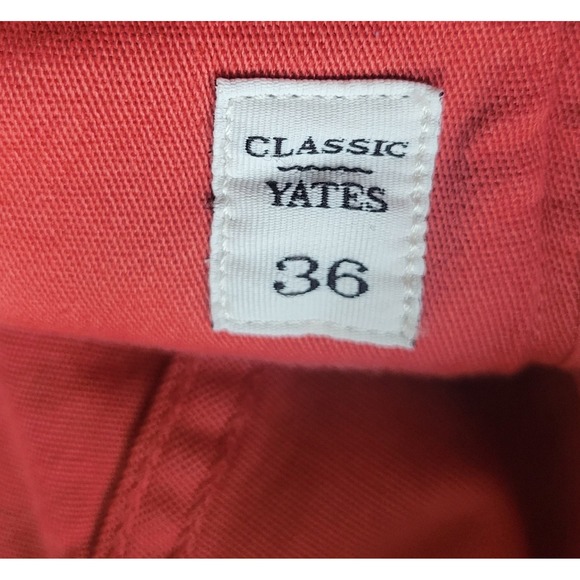 Robert Graham Pants Men's 36×34 Pink Red Classic Yates Straight Leg Casual Chino - Picture 7 of 12